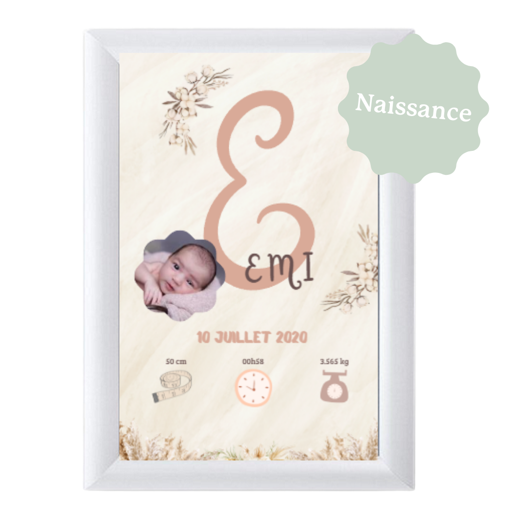 AFFICHE A4 avec cadre blanc