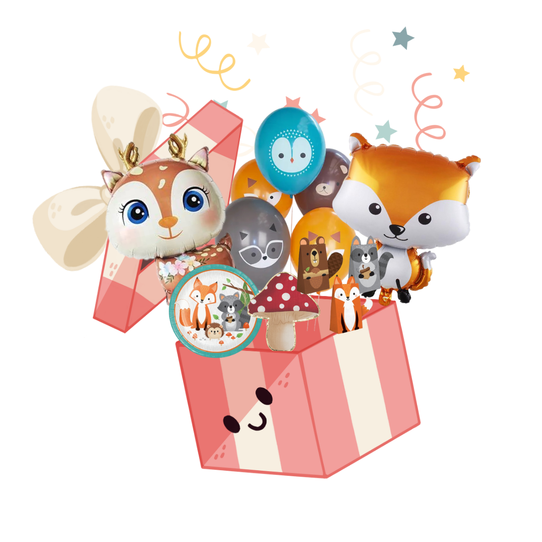 ANIMAUX DE LA FORÊT décoration d'anniversaire