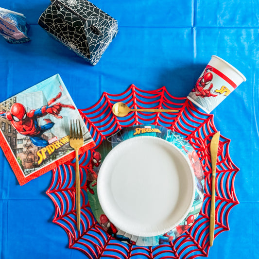 Décoration de table Spiderman pour anniversaire