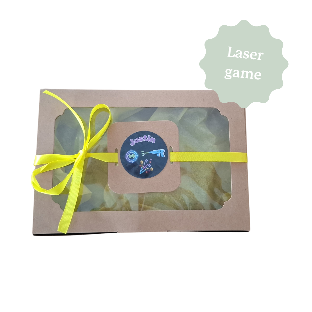 BOITE CADEAU KRAFT avec sticker
