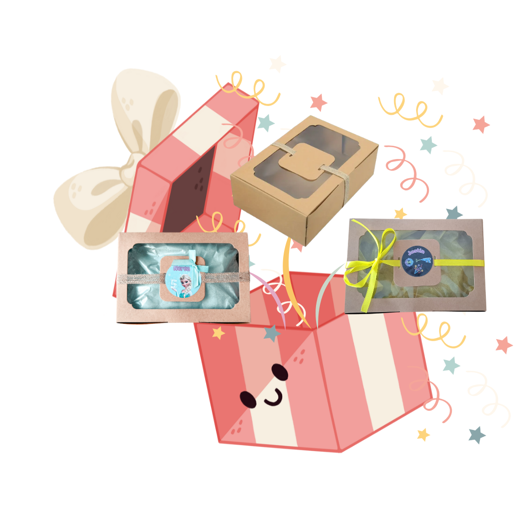 BOITE CADEAU KRAFT avec sticker