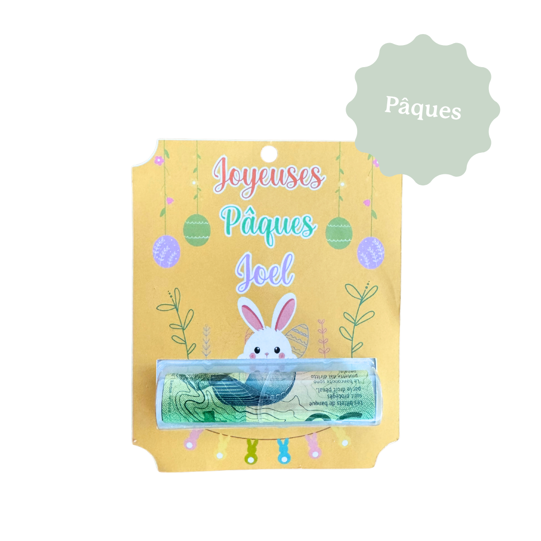 CARTE AVEC INSERT POUR BILLET