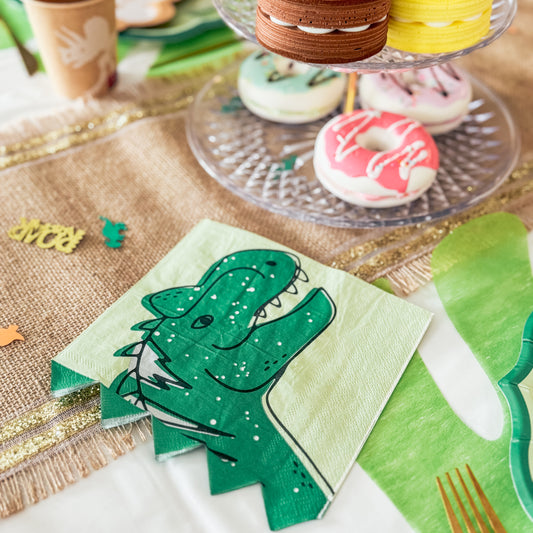 décoration de table pour anniversaire dinosaure