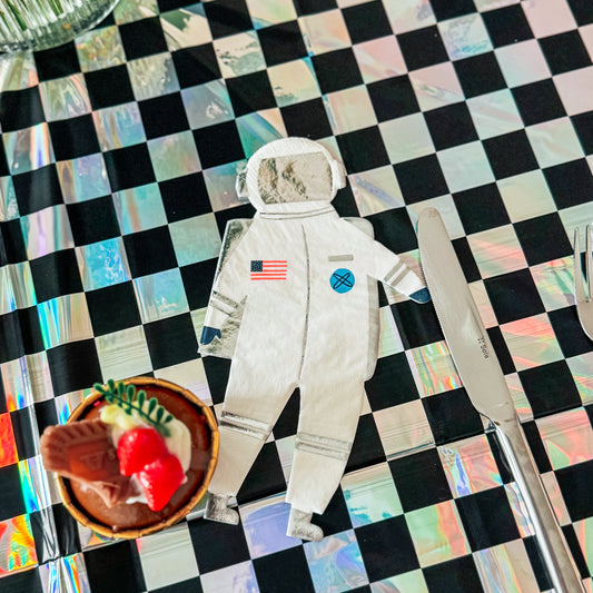 décoration de table pour anniversaire sur le thème de l'espace et des astronautes