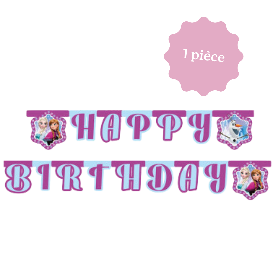 Guirlande La Reine des neiges, Disney, décoration anniversaire pour enfant