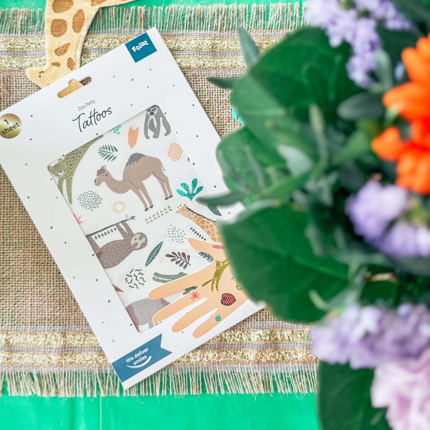 Tattoos d'anniversaire jungle safari