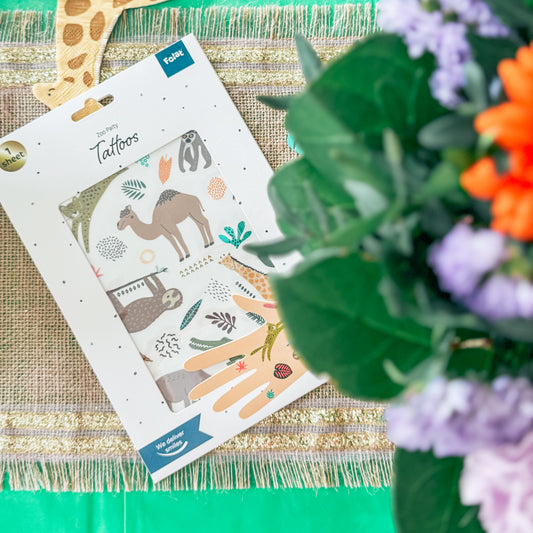 Tattoos d'anniversaire jungle safari