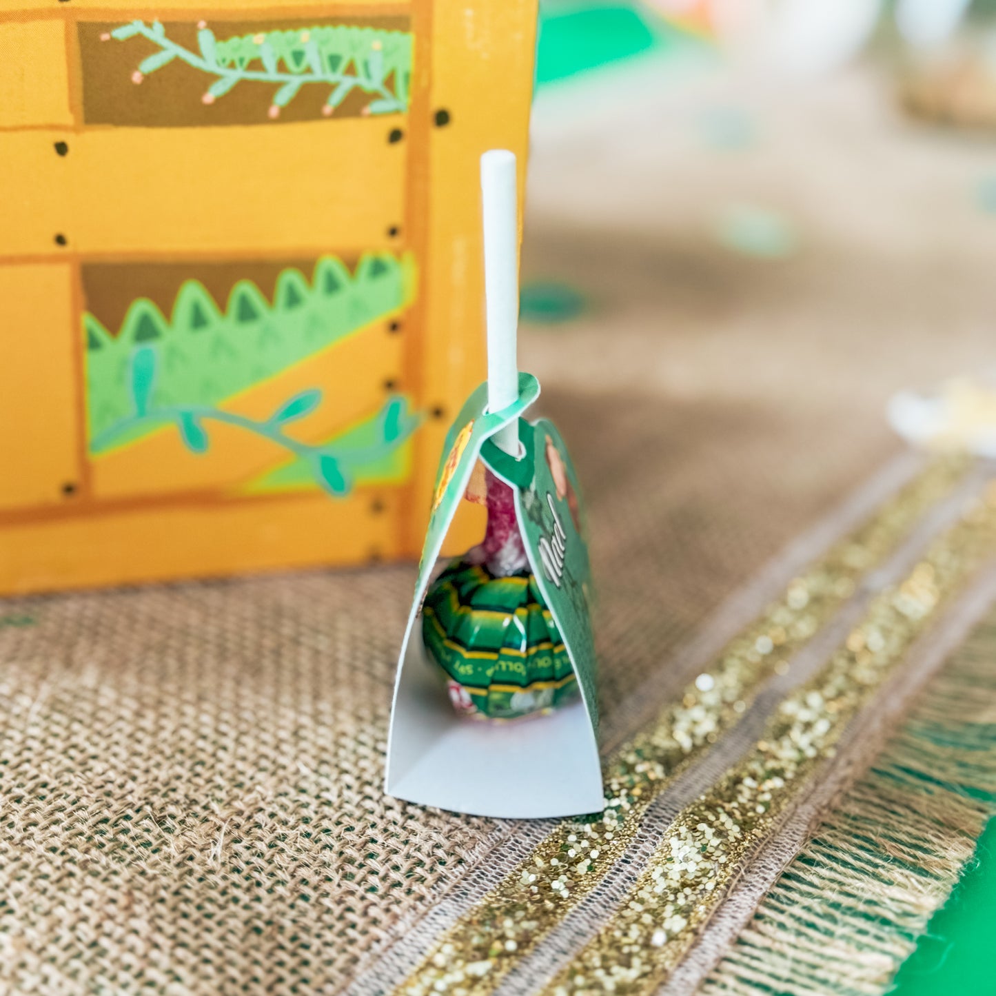 Chupa chups personnalisée pour anniversaire jungle safari