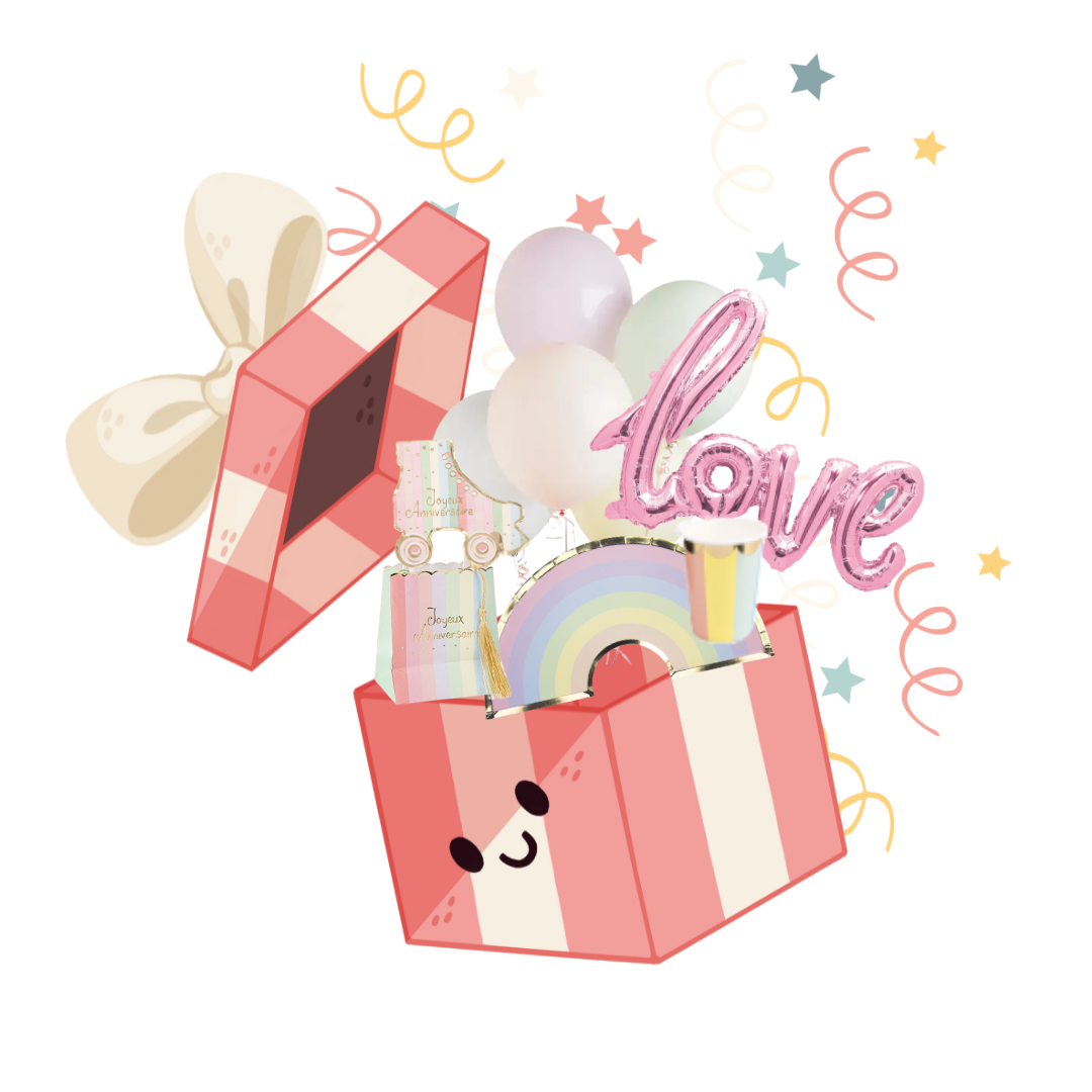 décoration de table pour anniversaire arc-en-ciel