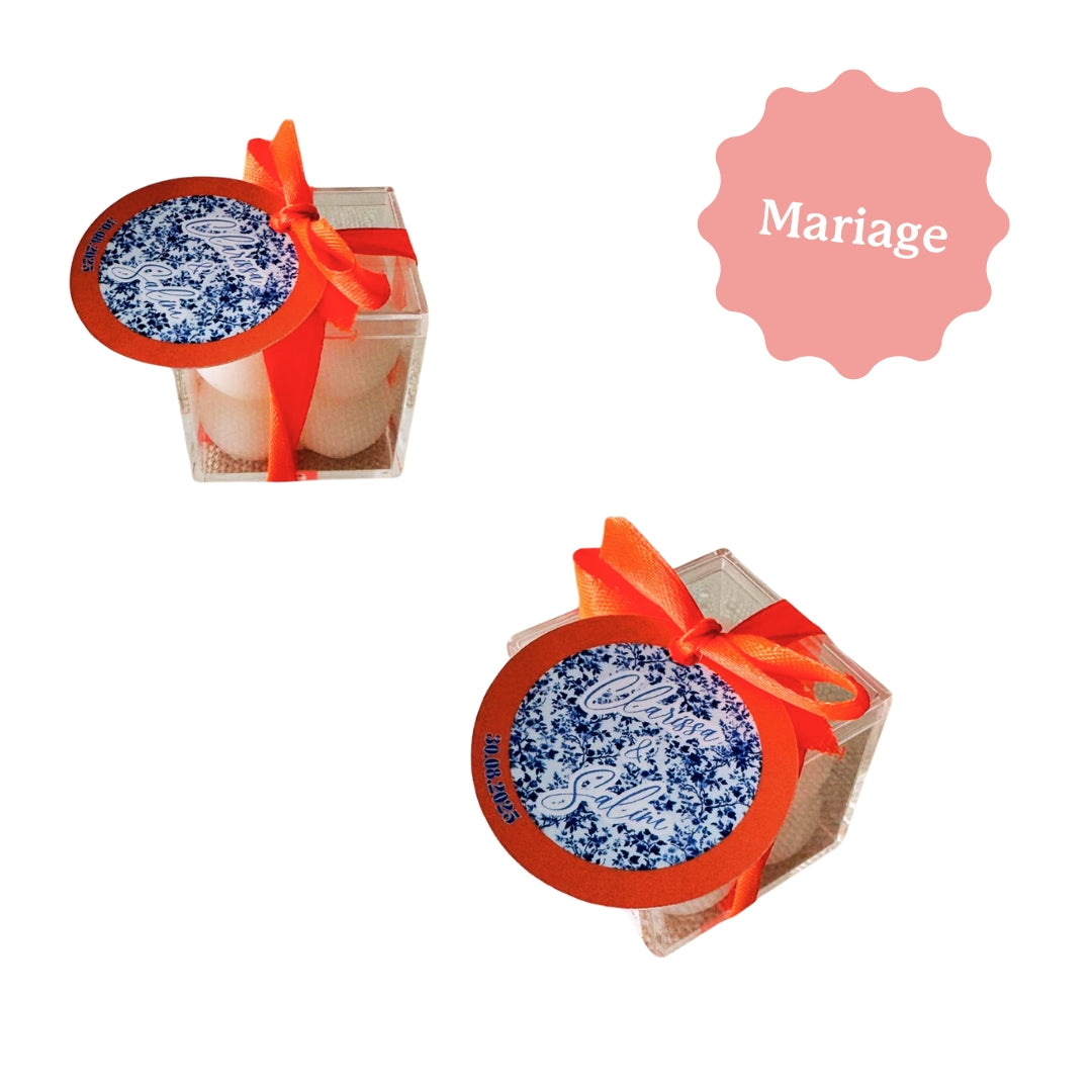 BOUGIE CARRÉE avec boite