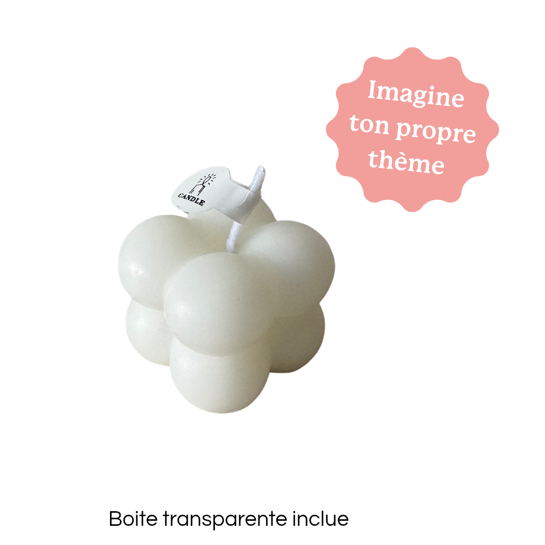 BOUGIE CARRÉE avec boite