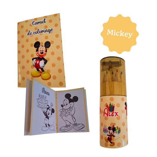 CRAYONS + CARNET COLORIAGE MINI