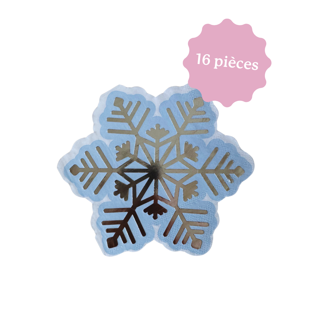 Serviettes - Flocon de neige