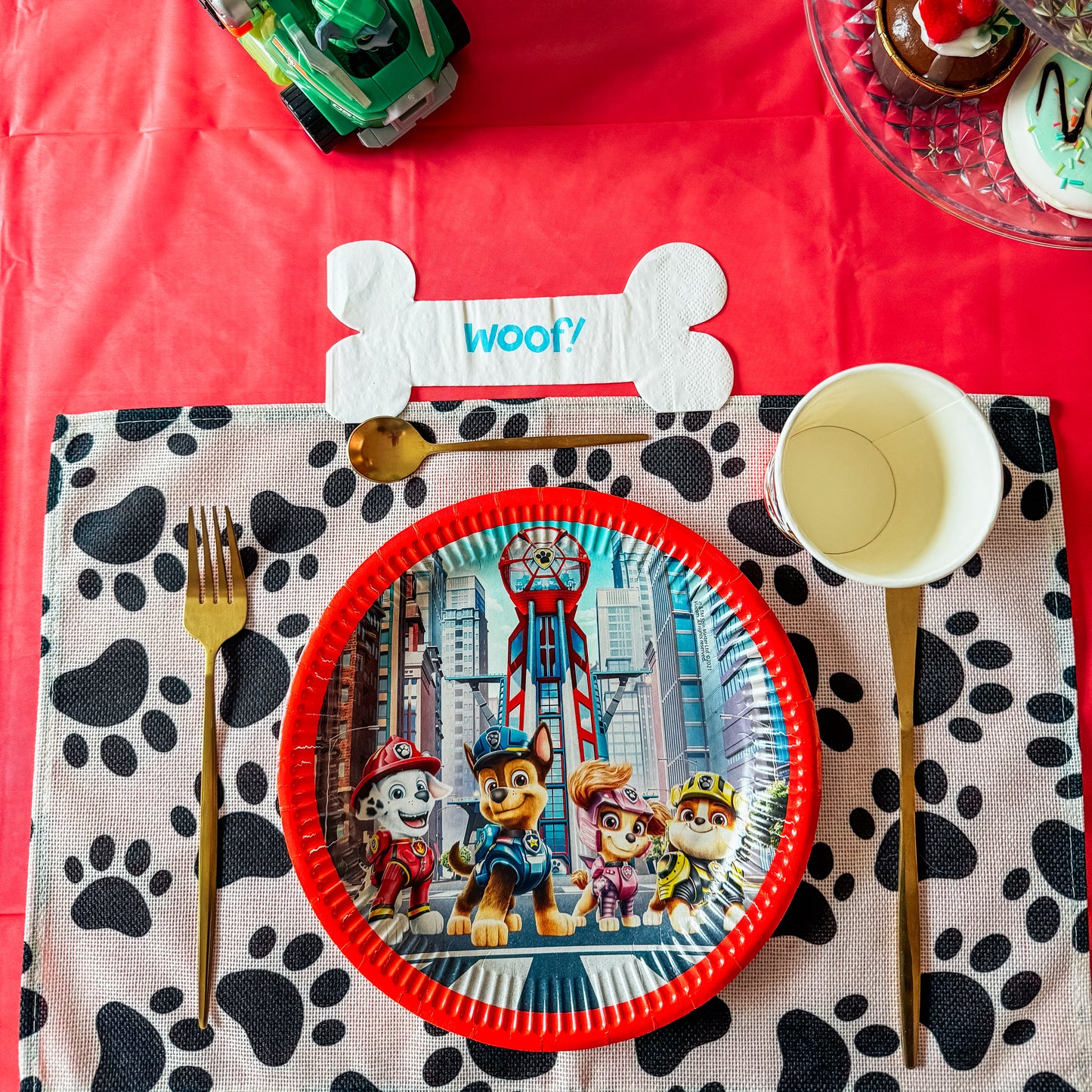 Décoration de table Pat'patrouille pour anniversaire