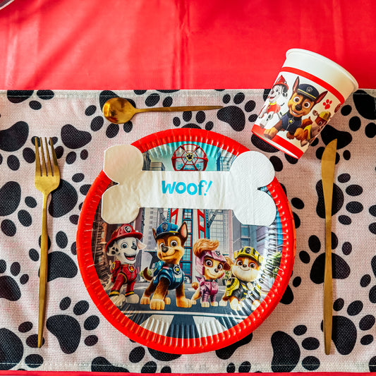 Décoration de table Pat'patrouille pour anniversaire