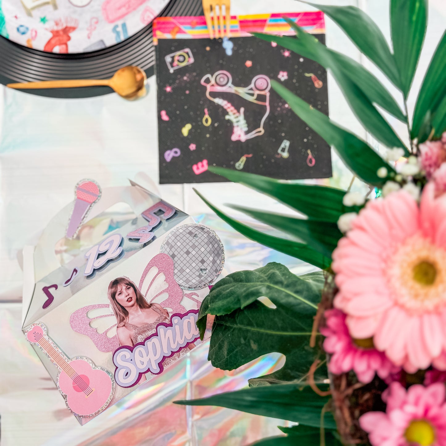 décoration de table pour anniversaire sur le thème de Taylor Swift