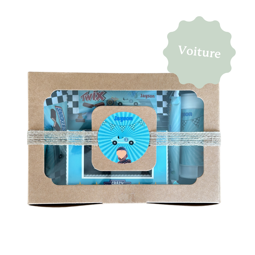 BOITE CADEAU KRAFT avec sticker