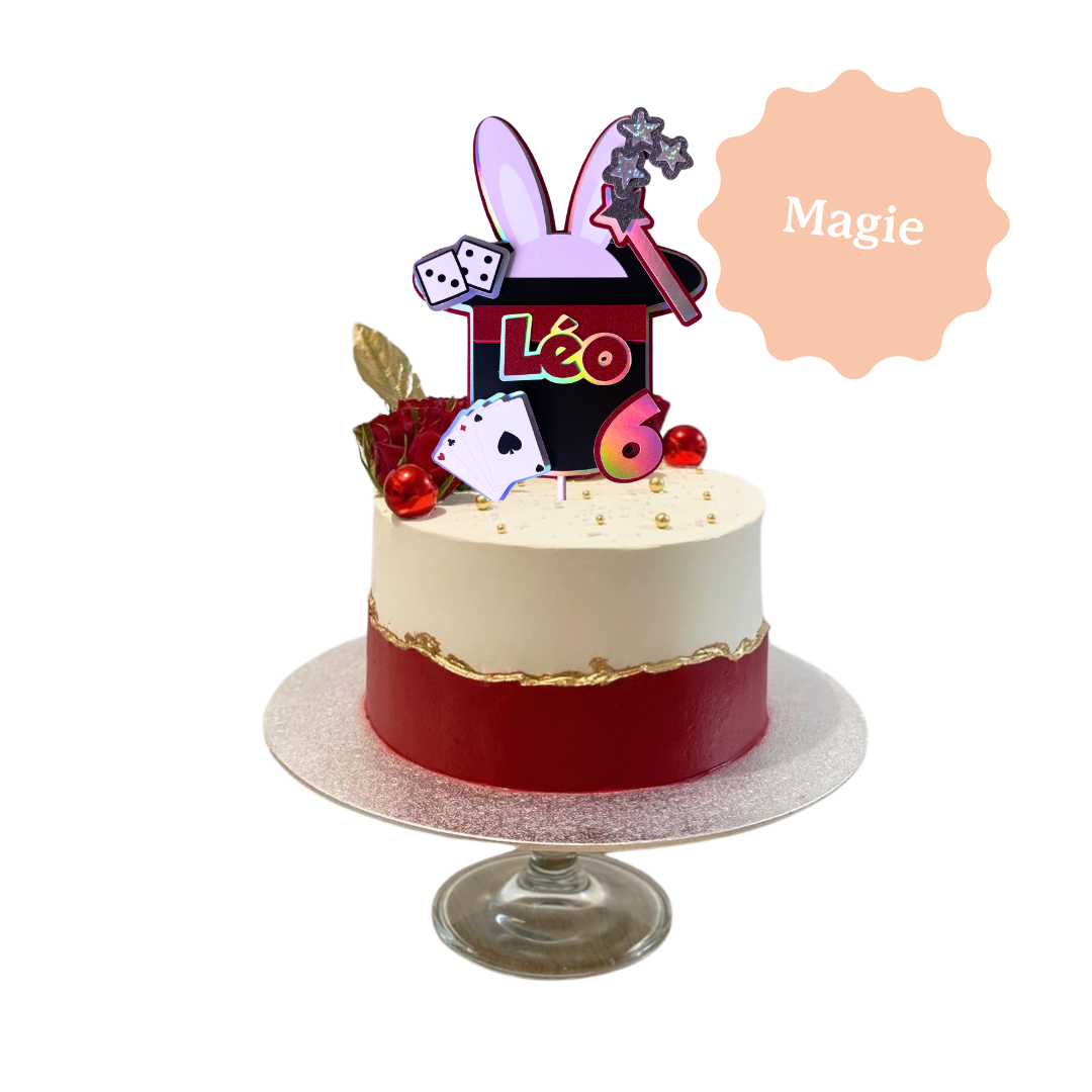 CAKE TOPPER 3D - 1 élément