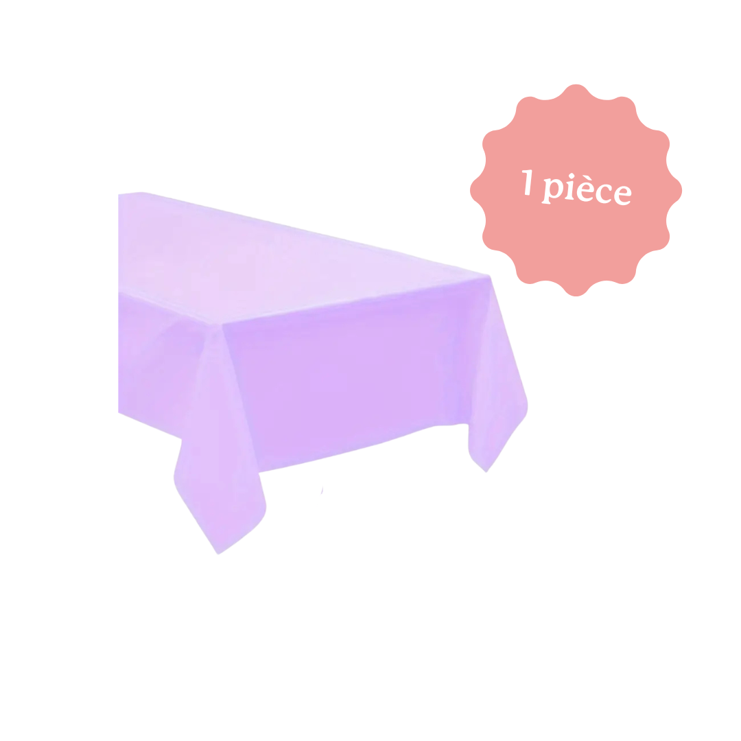 Nappe en plastique violette parfaite pour une décoration d'anniversaire