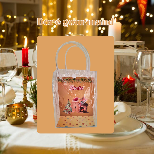 Un sac cadeau personnalisé pour Noël. A' garnir selon tes envies. Idée cadeau de Noël pour homme et femme.