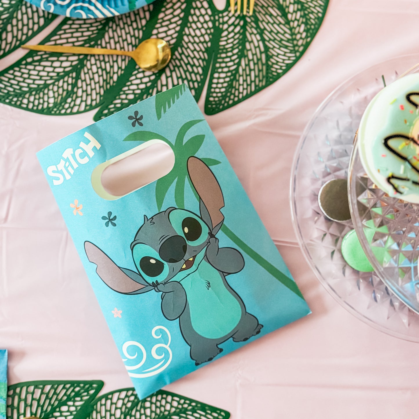 Décoration de table Stitch et Angel pour anniversaire, sachet cadeau