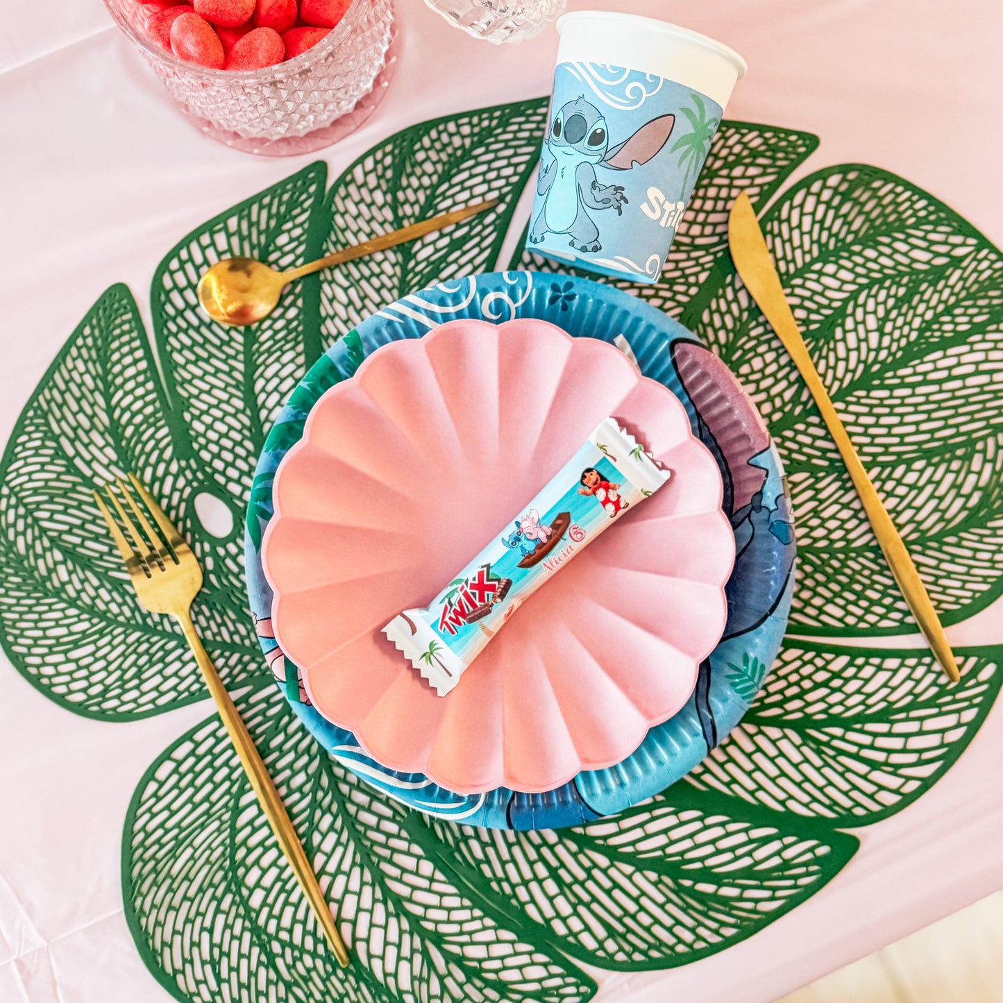 Décoration de table Stitch et Angel pour anniversaire