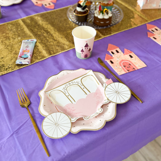 Décoration de table princesse pour anniversaire d'enfants