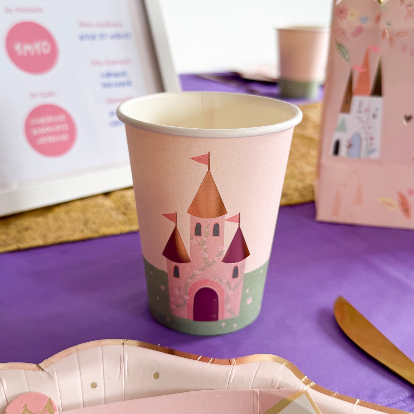 Décoration de table princesse pour anniversaire d'enfants