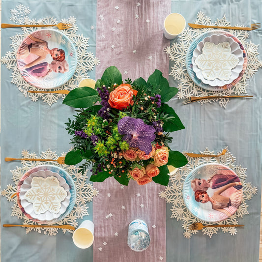 Chemin de table - lilas mousseline