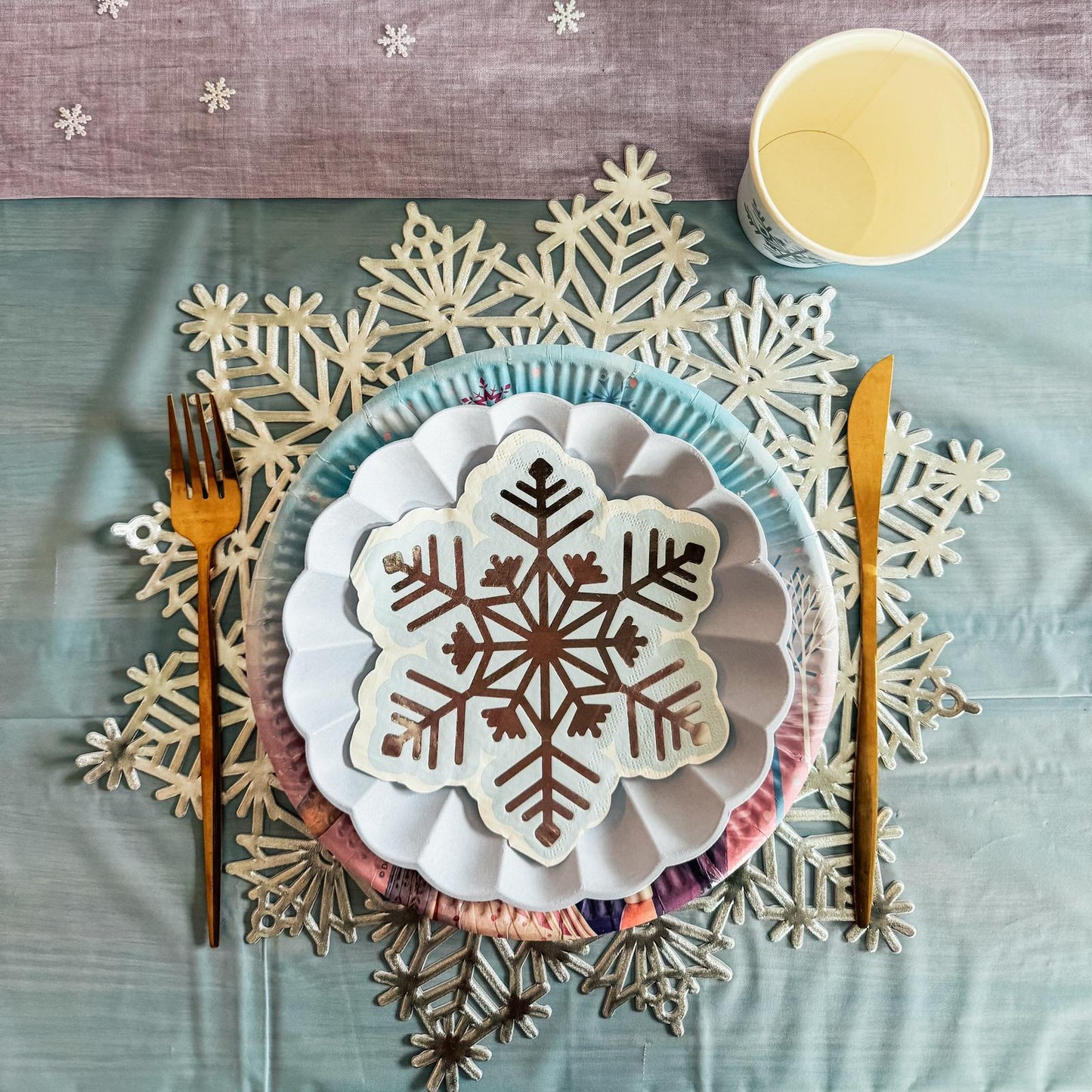 Box Reine des Neiges, pack complet pour décoration d'anniversaire