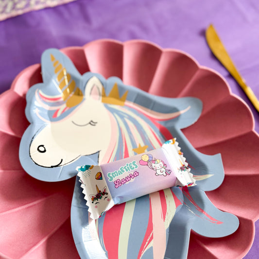 décoration de table licorne pour anniversaire d'enfant