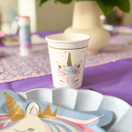 décoration de table licorne pour anniversaire d'enfant