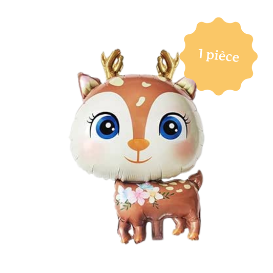 Ballon alu - Biche - Animaux de la forêt
