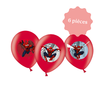 Ballons de baudruche Spiderman – anniversaire enfant thème Marvel - décoration de salle