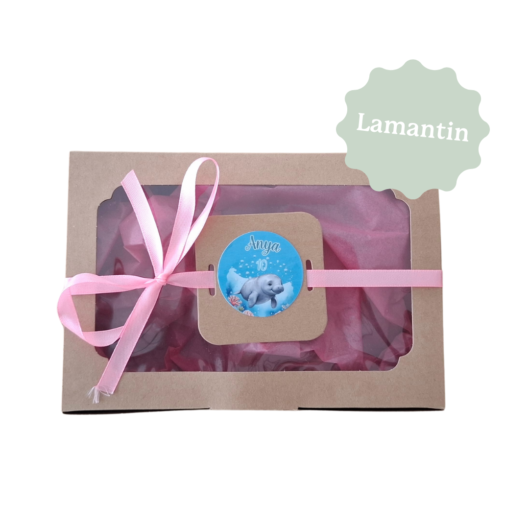 BOITE CADEAU KRAFT avec sticker