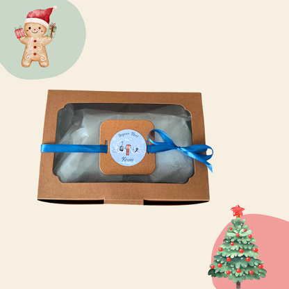 Coffret cadeau, boite cadeau de Noël, personnalisé avec le prénom. 