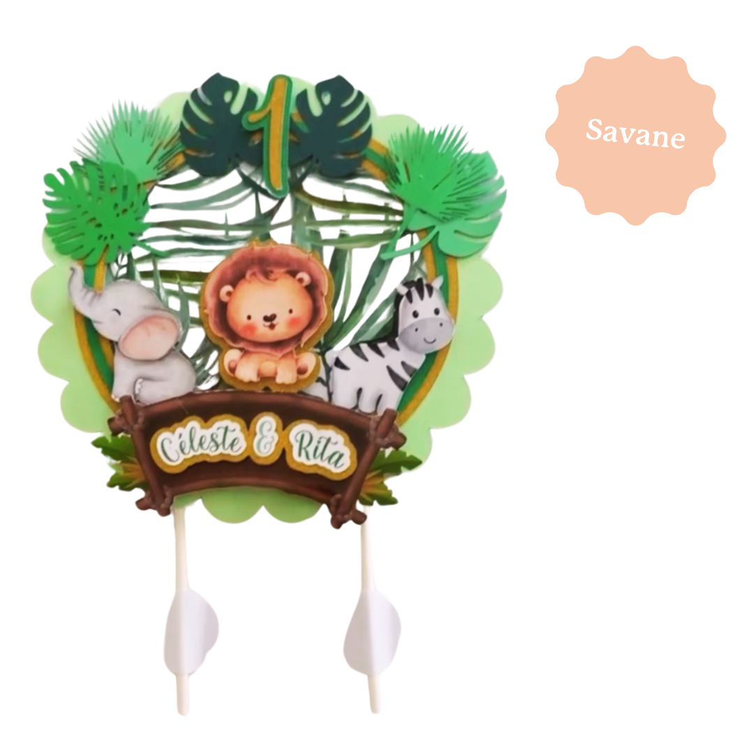 CAKE TOPPER 3D - 1 élément