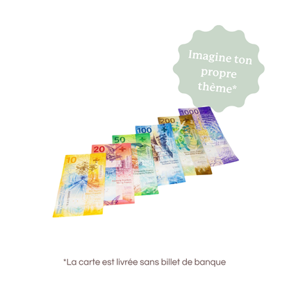 CARTE AVEC INSERT POUR BILLET