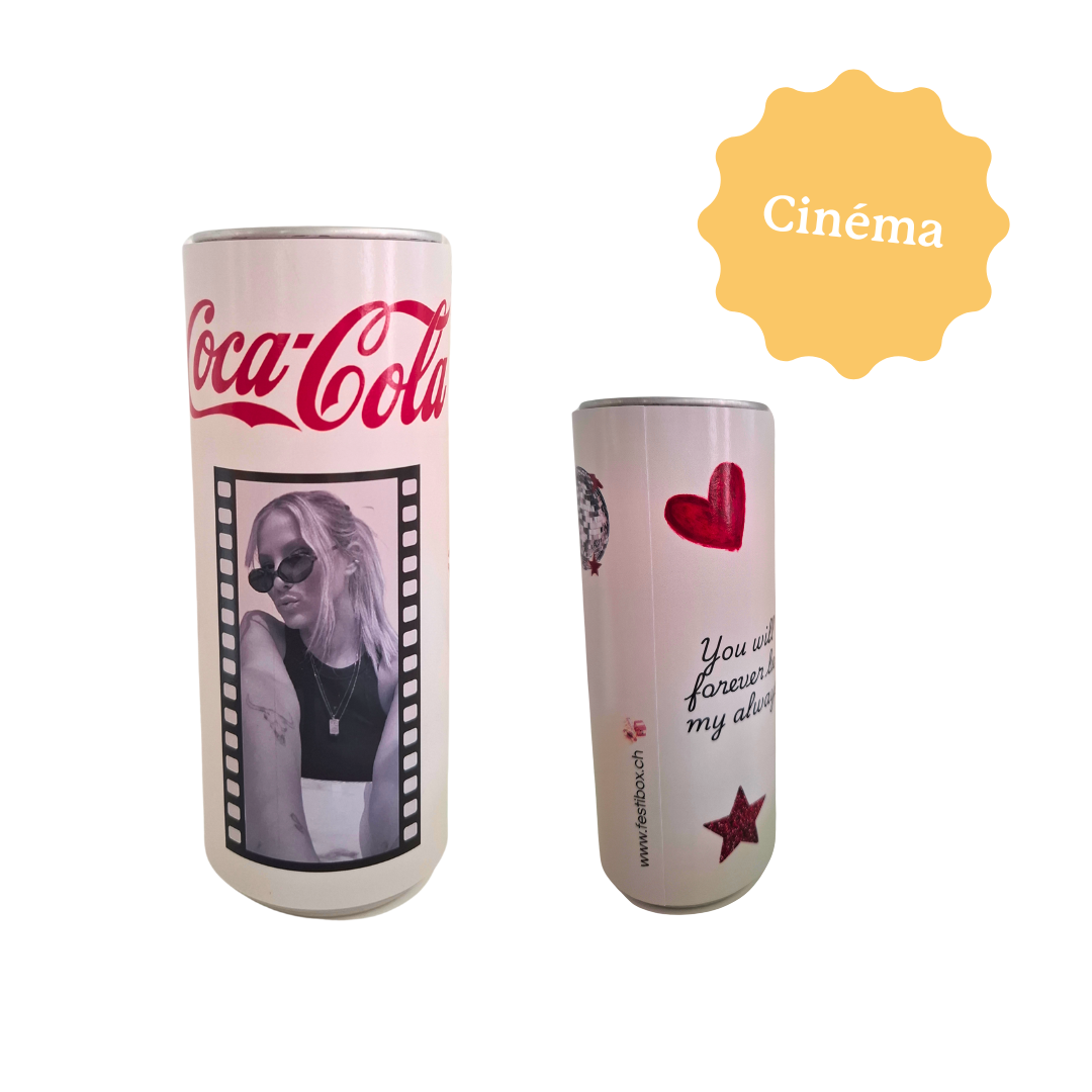 Personnalise ta cannette de coca-cola pour un anniversaire ou une fête exceptionnelle et inoubliable. Tu peux être la star d'un jour !