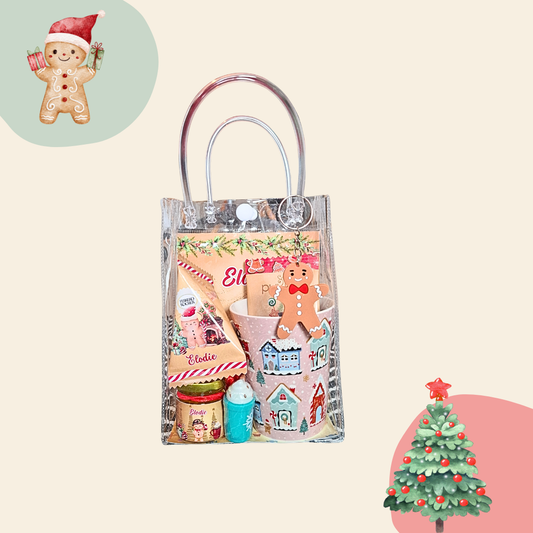 Coffret cadeau personnalisé pour Noël. Tout ce qu'il faut pour une pause gourmande et réconfortante. Idée cadeau de Noël homme et femme.