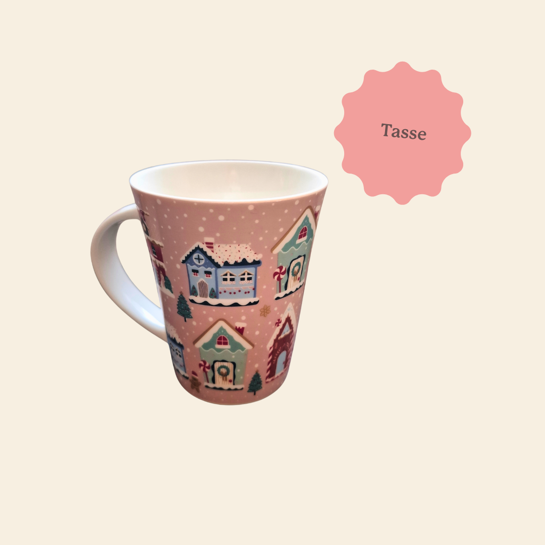 Coffret cadeau personnalisé pour Noël. Avec une jolie tasse de Noël. Idée cadeau de Noël homme et femme.