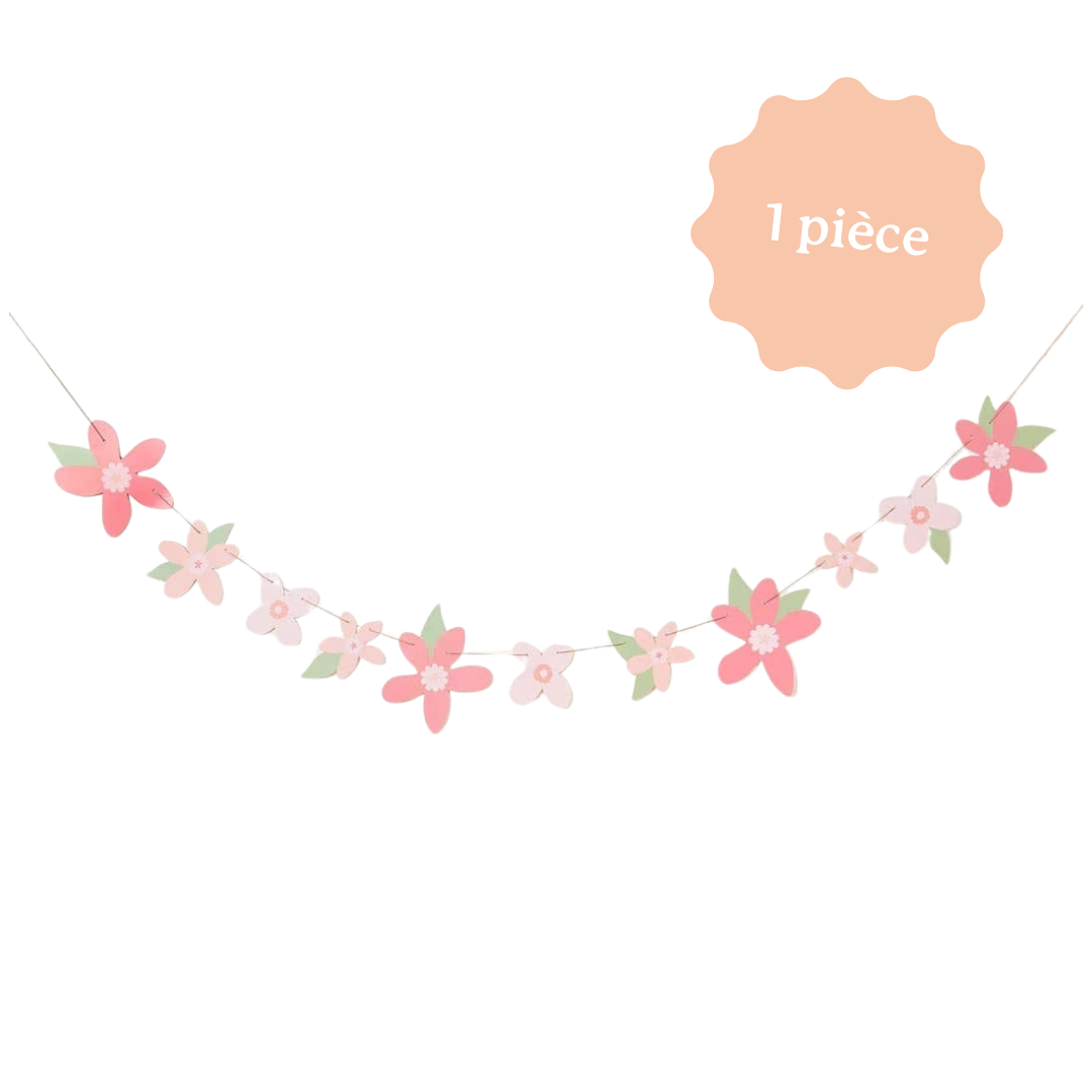 Guirlande fleurs décoration anniversaire princesse