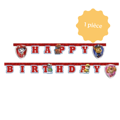PAT'PATROUILLE CHASE décoration d'anniversaire