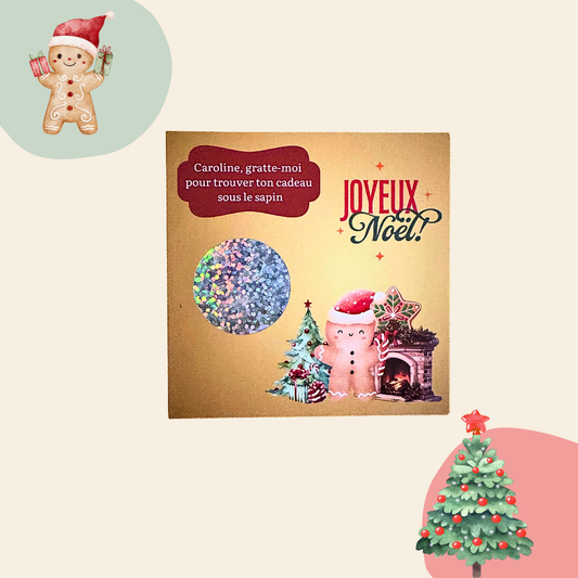 CARTE A GRATTER de Noël