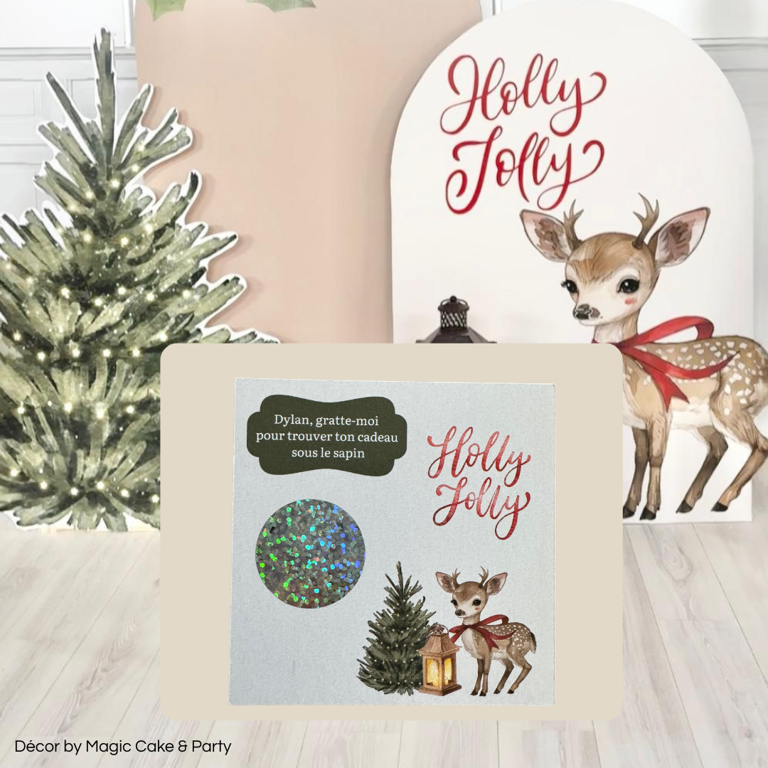 CARTE A GRATTER de Noël