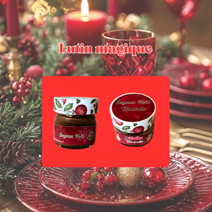 Mini nutella personnalisé de Noël thème Lutin Magique – ambiance joyeuse et pétillante