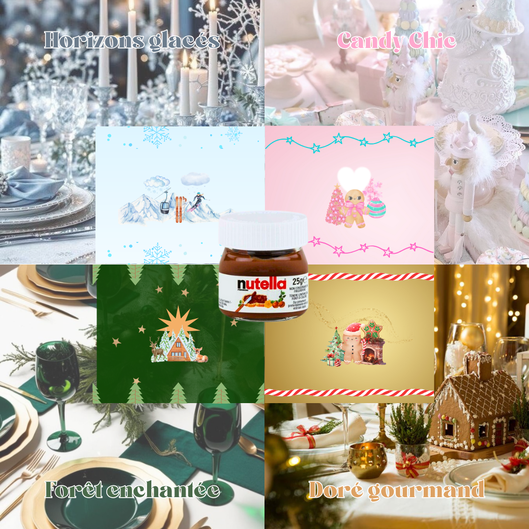 Mini nutella personnalisé de Noël - 5 thèmes à choix