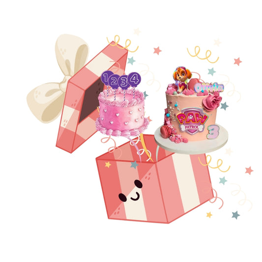 CAKE TOPPER 2D - 2-4 éléments