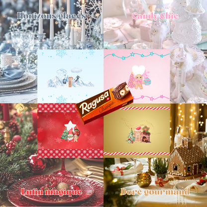 Ragusa personnalisé de Noël - 5 thème à choix