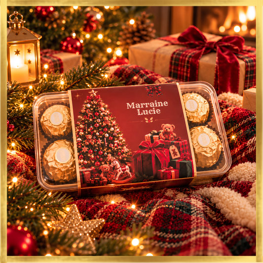CHOCOLATS FERRERO ROCHER personnalisés de Noël